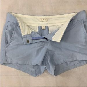 J Crew Light Blue Linen Shorts